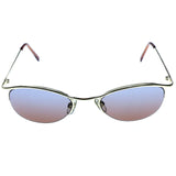 Liz Claiborne Semi-Rimless-Sunglasses Gold-Tone Frame/Pink Lens