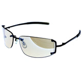Liz Claiborne Style "Folsom" Rectangle-Sunglasses Bronze-Tone Frame/Brown Lens