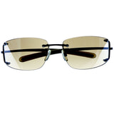 Liz Claiborne Style "Folsom" Rectangle-Sunglasses Bronze-Tone Frame/Brown Lens