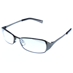 Liz Claiborne Style "Jenna" Rectangle-Sunglasses Silver-Tone Frame/Clear Lens