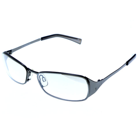 Liz Claiborne Style "Jenna" Rectangle-Sunglasses Silver-Tone Frame/Clear Lens