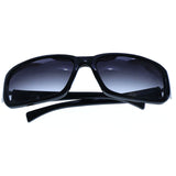 Liz Claiborne Style "Aodrey" Oversize-Sunglasses Black Frame/Blue Lens