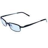 Liz Claiborne Uv Protection Rectangle-Sunglasses Dark-Gray Frame/Clear Lens