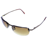 Liz Claiborne Semi-Rimless-Sunglasses Bronze-Tone Frame/Brown Lens