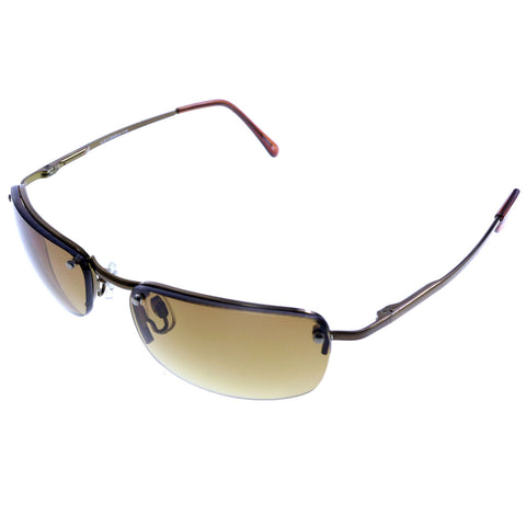 Liz Claiborne Semi-Rimless-Sunglasses Bronze-Tone Frame/Brown Lens