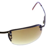 Liz Claiborne Semi-Rimless-Sunglasses Bronze-Tone Frame/Brown Lens