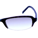Liz Claiborne Style "Marta" Semi-Rimless-Sunglasses Dark-Gray Frame/Gray Lens