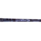 Liz Claiborne Style "Marta" Semi-Rimless-Sunglasses Dark-Gray Frame/Gray Lens