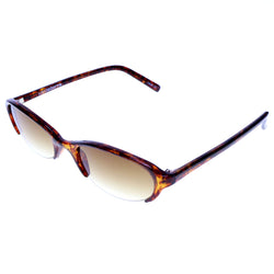 Liz Claiborne Style "Sasha" Semi-Rimless-Sunglasses Tortoise-Shell Frame/Dark-Gray Lens