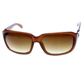 Liz Claiborne Style "Audrey" Oversize-Sunglasses Brown Frame/Brown Lens