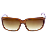 Liz Claiborne Style "Audrey" Oversize-Sunglasses Brown Frame/Brown Lens