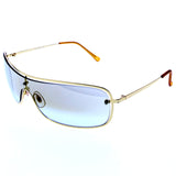 Liz Claiborne Goggle-Sunglasses Gold-Tone Frame/Gray Lens