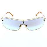 Liz Claiborne Goggle-Sunglasses Gold-Tone Frame/Gray Lens