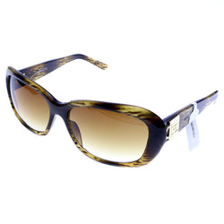 Liz Claiborne Style "Thelma" Oversize-Sunglasses Brown Frame/Brown Lens