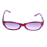 Liz Claiborne Style "Roxanne" Oval-Sunglasses Purple Frame/Dark-Gray Lens