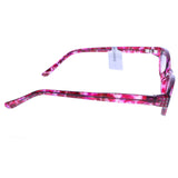 Liz Claiborne Style "Roxanne" Oval-Sunglasses Purple Frame/Dark-Gray Lens