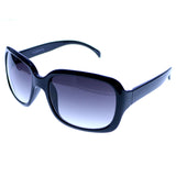 Liz Claiborne Style "Darlene" Oversize-Sunglasses Black Frame/Dark-Gray Lens