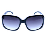 Liz Claiborne Style "Darlene" Oversize-Sunglasses Black Frame/Dark-Gray Lens