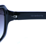 Liz Claiborne Style "Darlene" Oversize-Sunglasses Black Frame/Dark-Gray Lens