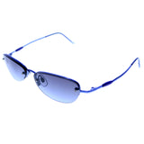 Liz Claiborne Semi-Rimless-Sunglasses Blue Frame/Blue Lens