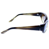Liz Claiborne Style "Ray" Rectangle-Sunglasses Brown Frame/Brown Lens