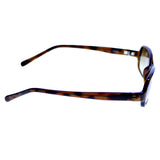 Liz Claiborne Style "Melissa" Rectangle-Sunglasses Bronze-Tone Frame/Brown Lens
