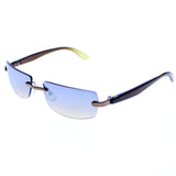 Liz Claiborne Rimless-Sunglasses Brown Frame/Dark-Gray Lens