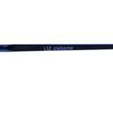 Liz Claiborne Style "Silverton" Semi-Rimless-Sunglasses Blue Frame/Blue Lens