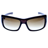 Liz Claiborne Style "Martha" Rectangle-Sunglasses Purple Frame/Dark-Gray Lens