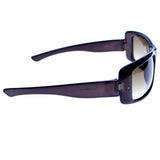Liz Claiborne Style "Martha" Rectangle-Sunglasses Purple Frame/Dark-Gray Lens