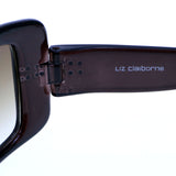 Liz Claiborne Style "Martha" Rectangle-Sunglasses Purple Frame/Dark-Gray Lens