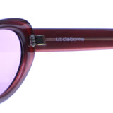 Liz Claiborne Oval-Sunglasses Purple Frame/Purple Lens