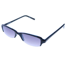 Liz Caiborne Semi-Rimless-Sunglasses Blue Frame/Purple Lens