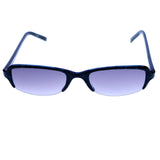 Liz Caiborne Semi-Rimless-Sunglasses Blue Frame/Purple Lens