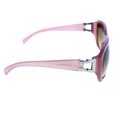Liz Caiborne Style "Audrey" Oversize-Sunglasses Pink Frame/Brown Lens