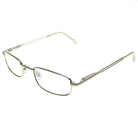 Liz Caiborne Rectangle-Sunglasses Silver-Tone Frame/Gray Lens