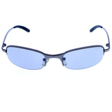 Liz Caiborne Semi-Rimless-Sunglasses Dark-Gray Frame/Gray Lens