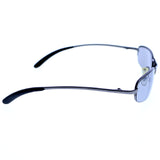 Liz Caiborne Semi-Rimless-Sunglasses Dark-Gray Frame/Gray Lens