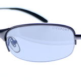 Liz Caiborne Semi-Rimless-Sunglasses Dark-Gray Frame/Gray Lens