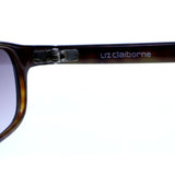 Liz Caiborne Rectangle-Sunglasses Tortoise-Shell Frame/Gray Lens