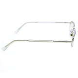 Liz Claiborne Rectangle-Sunglasses Silver-Tone Frame/Clear Lens
