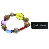 Mi Amore Stretch-Bracelet Bronze-Tone/Multicolor