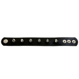 Mi Amore Spike-studded Cuff-Bracelet Black/Silver-Tone