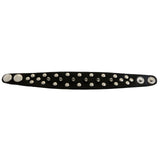 Mi Amore Spike-studded Studded Cuff-Bracelet Black & Silver-Tone