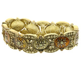 Mi Amore Bangle-Bracelet Gold-Tone/Orange