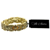 Mi Amore Bangle-Bracelet Gold-Tone/Orange