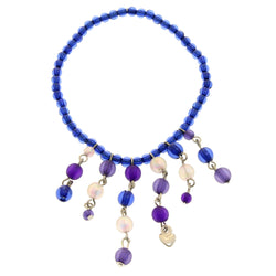 Mi Amore Stretch-Bracelet Blue/Purple
