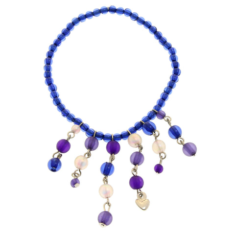 Mi Amore Stretch-Bracelet Blue/Purple