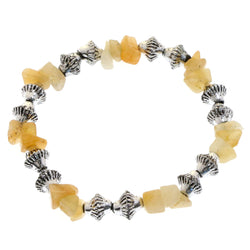 Mi Amore Stretch-Bracelet Silver-Tone/Brown