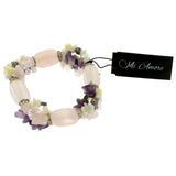 Mi Amore Stretch-Bracelet White/Purple